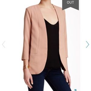 Harlowe & Graham | Open Front 3/4 Sleeve Blazer